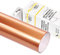 POLI-FLEX® TURBO® - Transferfolie für Textilien - Flexfolie zum Aufbügeln, Plotterfolie für DIY Shirts, Rosé Gold glänzend, 30,5 cm x 122 cm