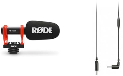 RØDE VideoMic GO II Compact and Lightweight Shotgun Microphone with USB Audio + SC16 USB-C to USB-C Cable (300mm - Android and Mac Compatible) for Filmmaking, Content Creation, and Location Recording