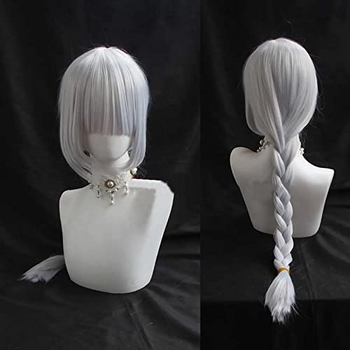 CHALKSEA Anime Cosplay Perücke, Synthetik, Howl's Moving Castle Sophie Hatter Perücke, Mit Kostenloser Perückenkappe, Für Party Alltag Halloween Cosplay, Weiblich