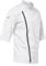strongAnt Herren Kochjacke 3/4 Kurzarm mit Reißverschluss Stretch Professionelle Kochuniform - Weiß, Größe: S