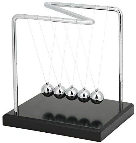 Restokki Newton pendel Physik Gadgets büro deko Schreibtisch deko, Z-Typ-Schwingkugeln, Wissenschaftliche Physik-Gadget-Desktop-Dekoration