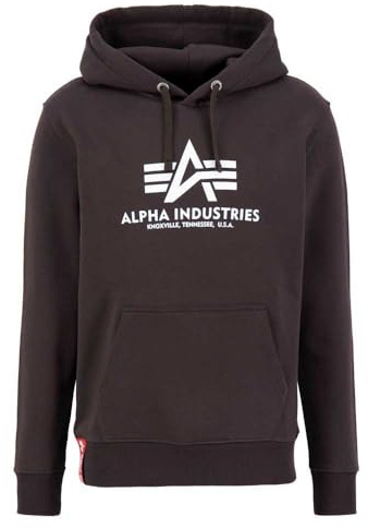 Alpha Industries Basic Hoody Kapuzensweat für Herren Hunter Brown