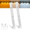 MERTTURM 45CM Schrankbeleuchtung mit Bewegungsmelder(2stk), Unterbauleuchte Küche LED Sensor Licht, 3 Farben Dimmbar Stilvolles Stimmungslicht Magnetisch für Schrank, Kleiderschran, Schlafzimmer