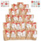 Bigqin 24 Stück Weihnachten Geschenkboxen, Geschenktüten Kraftpapier Tüten mit Weihnachtsanhänger und Bänder, Süßigkeitenbox für Weihnachts Geschenk - 9 x 6.5 x 18cm
