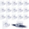 Curtain Rod Holder , 16Pcs Self Adhesive Curtain Rod Bracket Nail Free Adjustable Rod Bracket Holders No Drill Curtain Pole for Home Kitchen Bathroom (16)