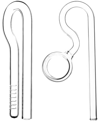 Gralara Aquarium Glas Lily Pipe Aquarium Wasserpflanze Tank Filter Zufluss/Abfluss Einfach zu Installierender Filter Klarer Skimmer Glas Lily Pipe, 10mm