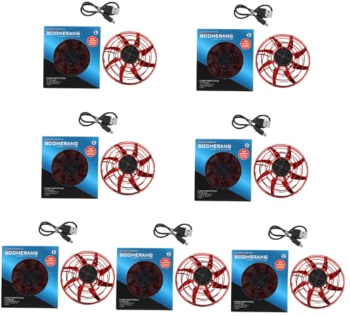 HEMOTON 7 STK Fingerspitze Fliegende Untertasse Fliegende Drohne Outdoor-Spielset für Kinder Kinderspielzeug Spielzeuge Gyroskop Kreisel aus Kunststoff handbetriebene Drohne Handbuch UFO