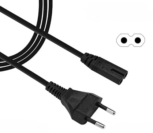 Sostituzione Cavo di Alimentazione con Spina UE a C7 per PS5, PS4, Xbox Series S/X, Xbox One S/X, Stampante, Soundbar, LG, Samsung, TCL, Apple TV – 3 Metri