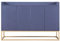 Generisch Sideboard Kommode Navy Blau Highboard Anrichte Standschrank mit 2 Türen Gold Farben Beine Sideboard für Flur Schlafzimmer Wohnzimmer Badezimmer(Navy Blau)