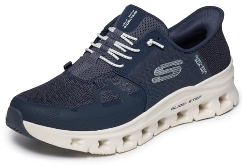 Skechers Damen Glide-Step - Vibey Hands Free Slip-insSneaker | Freihändige Slip-Ins, Gleitschritte, luftgekühlter Memory-Schaum, maschinenwaschbar, Wandern, Trail, lässig, ohne Binden