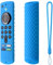 2022 Silikon Universal Fernbedienung Schutzhülle Hülle für Fire TV Stick (3. Generation) Dritte Generation Fernbedienung Anti-Drop Staubdicht Hülle Shell (Sky Blue)