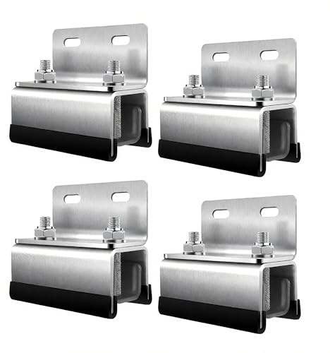 TINMAGI Van Roof Rack Mount Kit, Van Montagesatz für Dachgepäckträger, 304 Stainless Steel, Photovoltaik-Halterung Universal für Wohnmobile und Yachten (4-teilig)