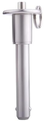 Perni a sgancio rapido, 1 pz VCN110 Diametro 12 mm Perno a sgancio rapido in acciaio inossidabile, Perno di bloccaggio a sfera, Accessori for perno a sgancio rapido a pulsante(Silver,VCN110 12 60mm)