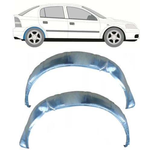 Reparaturblech hinterer Radlauf für Opel Astra G 1998-2009 / Links+Rechts/Satz