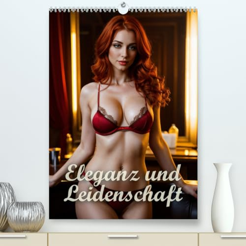 Eleganz und Leidenschaft (hochwertiger Premium Wandkalender 2025 DIN A2 hoch), Kunstdruck in Hochglanz: KI-generierte Darstellungen von Frauen in heißen Outfits (CALVENDO Erotik)