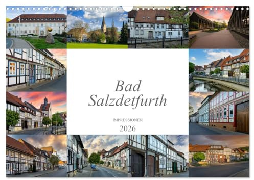 Bad Salzdetfurth Impressionen (Wandkalender 2026 DIN A3 quer), CALVENDO Monatskalender: Zwölf faszinierende Bilder der Stadt Bad Salzdetfurth (CALVENDO Orte)