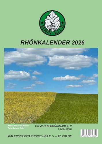 Rhönkalender 2026: Kalender des Rhönklubs e.V. - 97. Folge