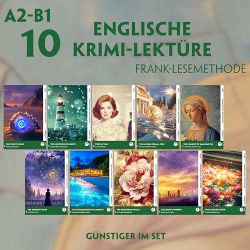 10 Englische Krimi-Lektüre A2-B1 (10 Bücher + Audio-Online), m. 10 Audio, m. 10 Audio, 10 Teile: Mit der Frank-Lesemethode leicht verständlich gemacht