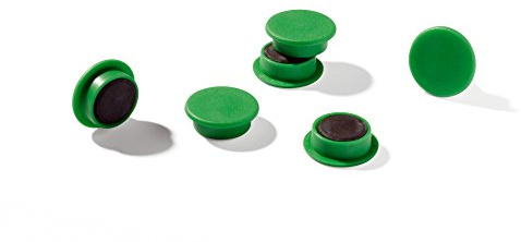 Durable Magnete (21 mm, 210p) 6 Stück grün, für Pinnwand, Kühlschrank & Co., 470205