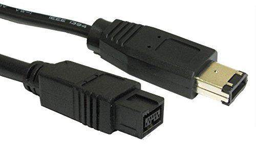 Firewire IEEE1394B 800 to 400 9 Pin to 6 Pin Cable Lead - 2M / Black