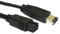 Aquarius - Firewire ieee1394b 800 a 400 9 pines a 6 pines cable cable - 2m / negro