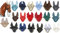 HKM 33876972 Fliegenhaube, M, dunkelblau/gold