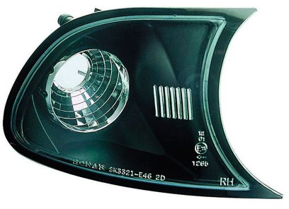 AUTO-STYLE Satz Frontblinker kompatibel mit BMW 3er E46 Coupe/Cabrio 2001-2003 - Schwarz