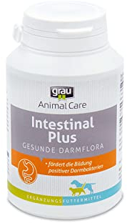 GRAU - das Original - Intestinal Plus Tabletten, für den Wiederaufbau der Darmflora, mit wichtigen Probiotikas und Darmbakterien, 1er Pack (1 x 120 Stück), Ergänzungsfuttermittel für Hunde und Katzen