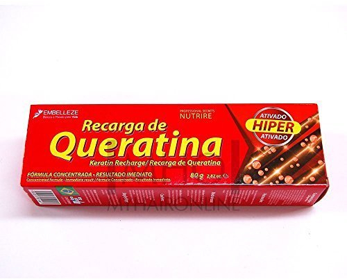 Brazilian Hair Tratment Keratin Recharge (Recarga de Queratina) by Embelleze -Pack of 3 by Embelleze
