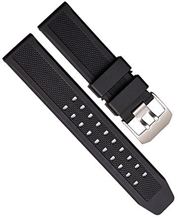 Compatible Luminox 23mm Watch Rubber Band Strap with Spring Bars