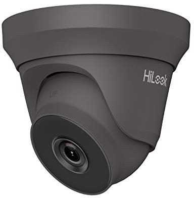 HiWatch by Hikvision THC-T220 2.8mm HD 1080p EXIR 40m IR TVI/AHD/CVI/CVBS Turret Dome CCTV Camera Metal Body - Grey