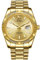 BUREI Luxus Herrenuhr Analog Quarzuhr Datumsanzeige mit Saphirglas Leuchtend und Edelstahlarmband (Gold)