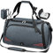 NEWHEY Sporttasche Reisetasche mit Schuhfach Groß 40L 65L Trainingstasche Gym Fitness Sport Tasche mit Rucksack-Funktion Handgepäck Weekender Bag Herren Damen - Grau-Blau
