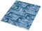 1buy3 Jersey Stoff Gemustert zum nähen | 92% Baumwolle, 8% Elasthan | Kinderstoff | Baumwolljersey | Muster: Krokodil blau | 50cm x 80cm | Grundpreis je m² = €12,48