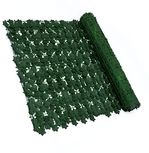 sxlxayxbmsd Künstliche Hecke Sichtschutz Leaves Vine Privacy Zaun Wand Screen Garten Rattan Zaun Screening Rolls für Outdoor Balkon Patio Garden 0319(Color:,Size:50X100cm)