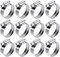 12 Stk Schlauchschellen Set, Einstellbare 21-38 mm Rohrschellen Edelstahl 304, Schlauchklemme Auspuffschelle Schraubschellen für Waschmaschine, Kraftstoffpumpe, Gas Rohr