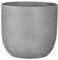 MICA Decorations Nora Pot de Fleurs – H27 x Ø30 cm – Terre Cuite – Gris Clair