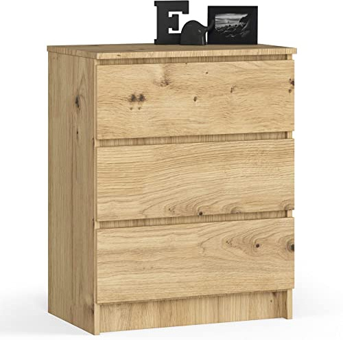 AKORD | Schubladenkommode | Nachttisch | Komodenschrank | Ideal für kleine Gegenstände | Rollcontainer | Laminatplatte | Langlebig | Elegantes Design | Garantiert.