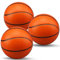 13CM Mini Schaum Basketball für Reifen, Squeeze Spielzeug für Über Die Tür Reifen, Ersatz Bälle für Kinder Strand Indoor Outdoor Spiel, Stress Relief Geschenk 3 PCS, Orange