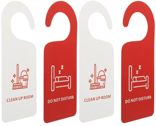 STOBOK 16 Pièces Ne Pas Déranger Liste Bureau Porte Signes Hôtel Porte Signe Cintre De Porte Signe Pour Hôtel Cintre De Porte Signe Hôtel Double Face Étiquette Pvc Double Côté Porte