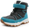 Stivali da Neve Bambini Scarpe Invernali di Lana Calde Antiscivolo Traspirante Escursionismo Scarponi da Ragazzi Blu Brillante 37