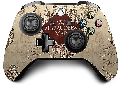 Head Case Designs Offizielle Harry Potter Die Karte des Marauders Grafiken Vinyl Haut Gaming Aufkleber Abziehbild Abdeckung kompatibel mit Xbox One S/X Controller