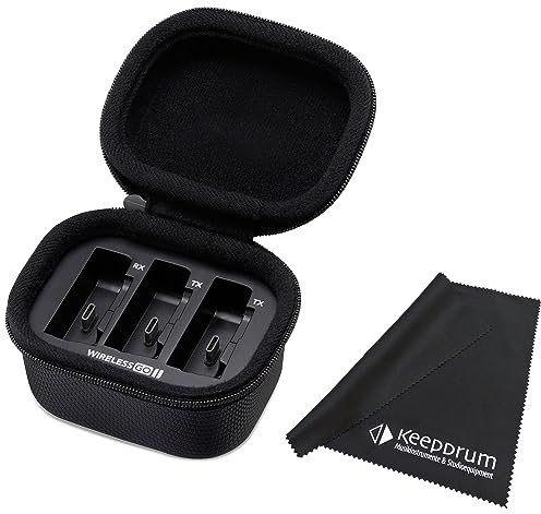 Rode Wireless GO II Charge Station Lade-Case + keepdrum Mikrofasertuch