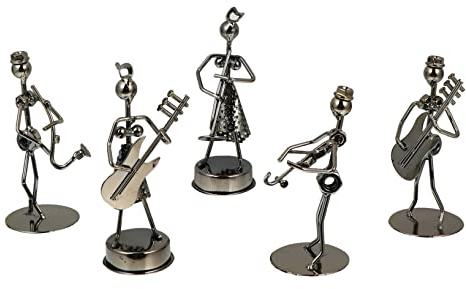 Zerodeko 5 Stück Tischdekorations aus Eisen Tischornament für Tischdekoration und Schreibtisch Deko Figur für Fotografie