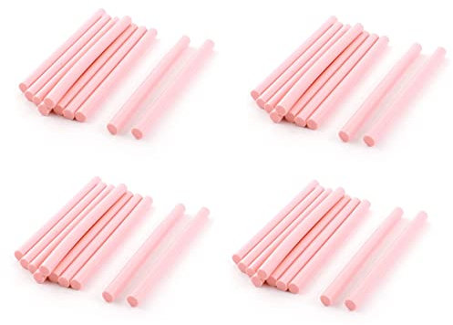 Oikabio 40Pcs 100mm x 7mm Adhesive Hot Melt Glue Sticks for Hot Melt Glue Pink