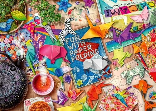 Ravensburger Puzzle 2D 1000 elementów: Medytacje z Origami, Nowy Design