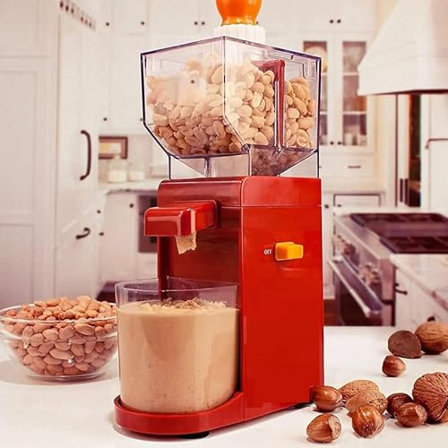 Yuattory MáQuina EléCtrica para Hacer Mantequilla de Maní, Molinillo para Nueces y Salsa de SéSamo, Rectificadora AutomáTica, para Moler Enchufe Europeo
