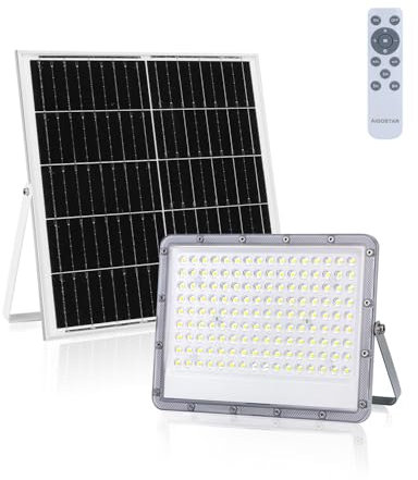 VoltShine Proyector LED Solar 200W: Alumbra tus exteriores con luz brillante y eficiente. Aprovecha la energía solar, disfruta de una instalación sencilla y de la durabilidad que mejora tu entorno.