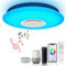Kariosid 15.75Inch LED Ceiling Light Compatible with APP and Alexa,36W Dimmable Color Changing Ceiling Lights with Bluetooth Speaker,Large Lighting Space Suitable for Living Room,Bedroom,Kitchen