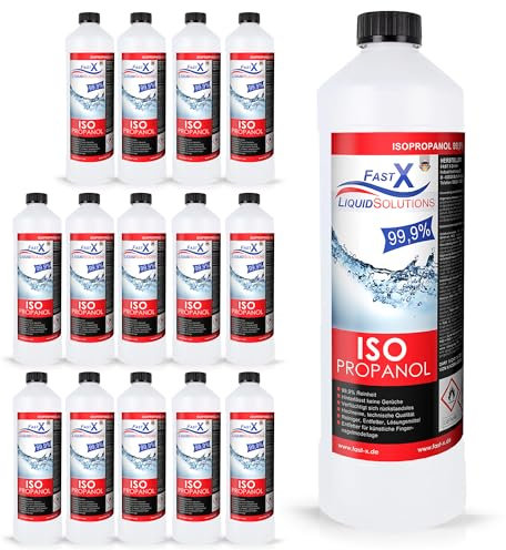 Isopropanol 99,9% Reiniger – 30x1 Liter | Hochprozentiger IPA Reinigungsalkohol für Haushalt & Elektronik | Made in Germany (30x1 Liter)